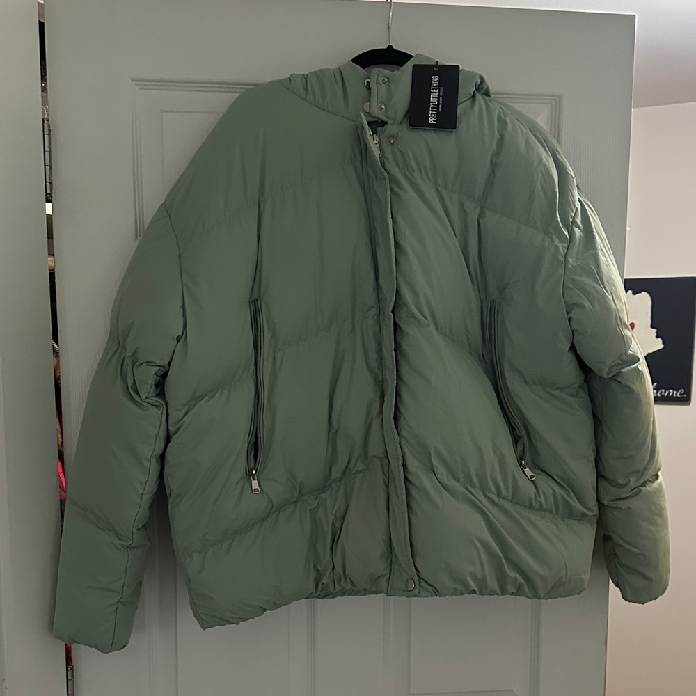 Everlane Olive Puffer Jacket